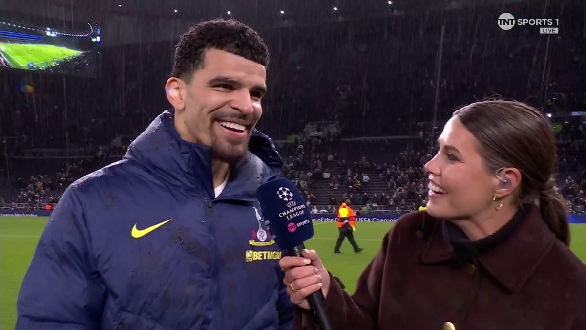 "It went in slow motion!" 😅 Dominic Solanke talks us through his first Champions League goal as Tottenham defeated Dortmund. TNT Sports & discovery+ UK