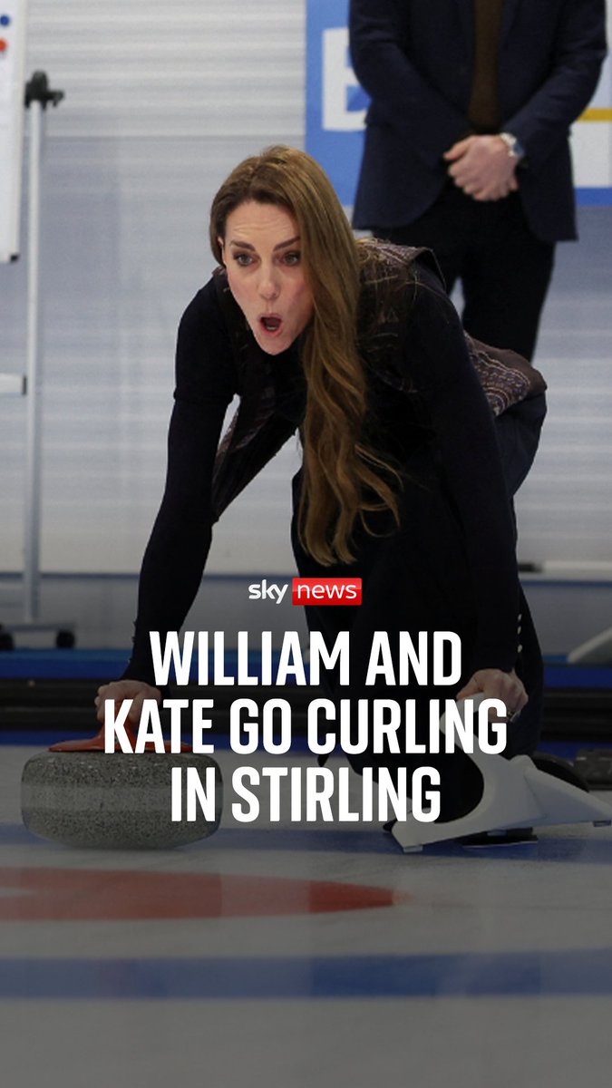The Prince and Princess of Wales have tried their hand at curling while on a visit to the Scottish city of Stirling. Read more UK news here: