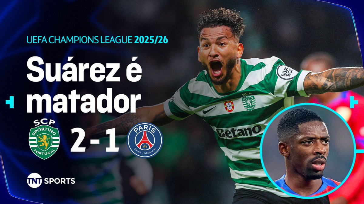 O Sporting segue 100% como mandante na Champions League! Os portugueses contaram com o faro de gol do Luis Suárez para vencer o PSG!