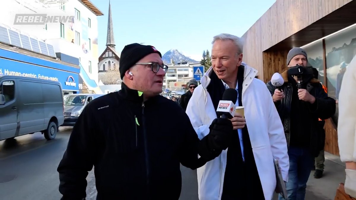 EXCLUSIVE: Google Founder Eric Schmidt Flips Out When Confronted By Rebel News Leader Ezra Levant! In A Historic Victory For Free Humanity, The First Day Of The Davos Group's Yearly Event Was Dominated By Admissions From Globalist Attendees That Their Leftist New World Order Is Dead! This Is A Full Must-Watch/Share Interview With Alex Jones & The Owner Of Rebel News- Ezra Levant- On The Ground In Davos, Switzerland Ezra Levant 🍁🚛