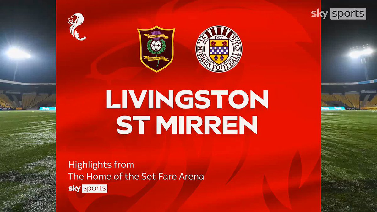 🟡 Livingston cut the gap at the bottom to three points 🔲 St Mirren score 89th-minute equaliser Watch highlights from the match in West Lothian ⤵️