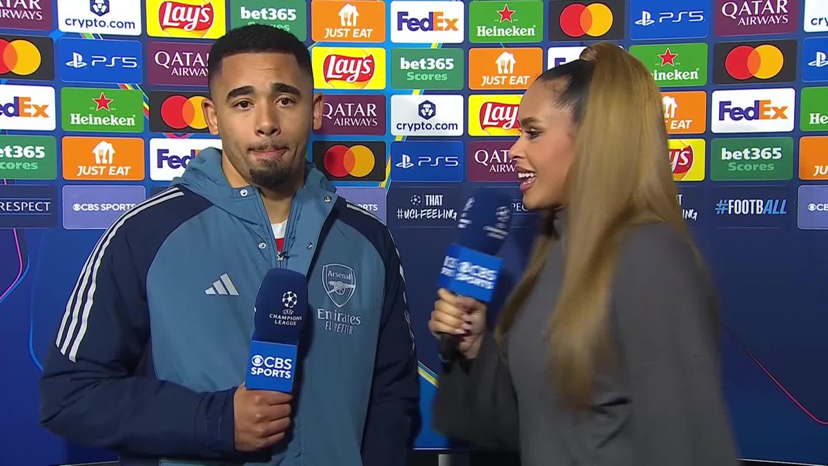 "As a kid I always watched Serie A, I was dreaming to play [Inter]… you score and win against one of the best teams in Europe. It’s an amazing feeling." Gabriel Jesus on achieving a childhood dream tonight for Arsenal ✨