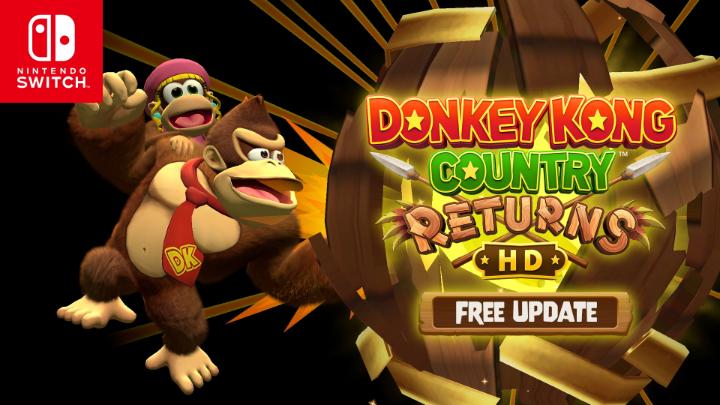 A free update is rolling into #DonkeyKong Country Returns HD! Swing into action as Dixie Kong in both single-player and two-player local co-op, and race through high-speed versions of each level in Turbo Attack. Plus, players on #NintendoSwitch2 can enjoy enhanced resolution, higher-definition graphics, and quicker load times! Play today: