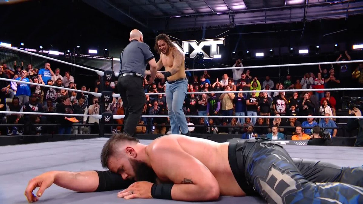 One step closer. 🙌 Shiloh Hill has secured his spot in the NXT Championship Ladder Match!