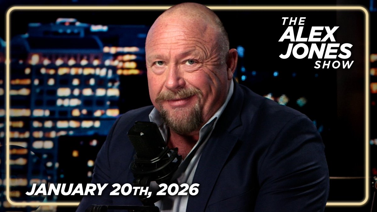 TUESDAY TRANSMISSION: Trump Is On His Way To Davos As Tensions With Europe Reach Historic Highs! Two Officers Shot In Portland During Antifa Action At ICE Facility! Ilhan Omar Officially Under Criminal Investigation For Record Welfare Fraud! PLUS- Stock Market Drops! Journalist Ezra Levant Of Rebel News Joins The Alex Jones Show Reporting From The World Economic Forum In Davos, Switzerland! Watch His Confrontation With Justin Trudeau, Katy Perry, Eric Schmidt, & Others HERE! MUST-WATCH/SHARE! — FULL SHOW 1/20/26