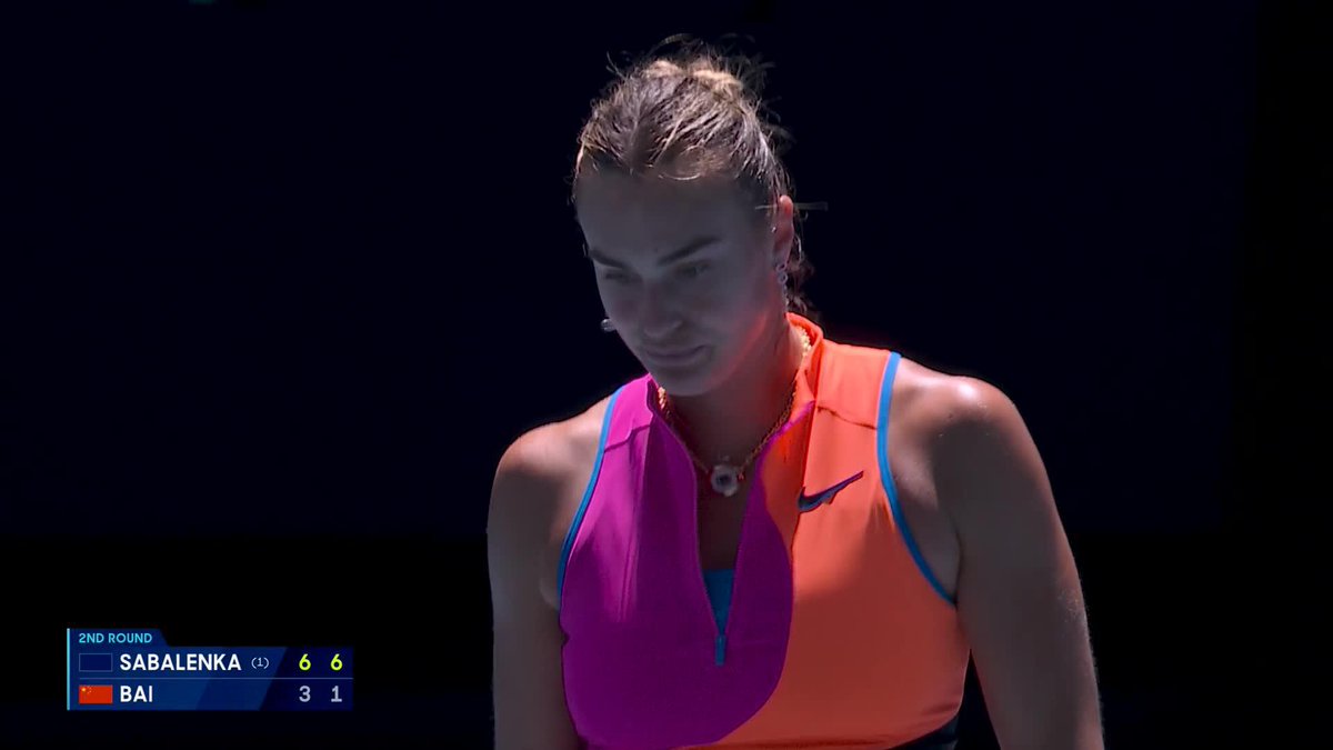 Championship standards on show. Aryna Sabalenka dominates the second set to move past Bai 6-3 6-1. She advances to the third round at #AO26.