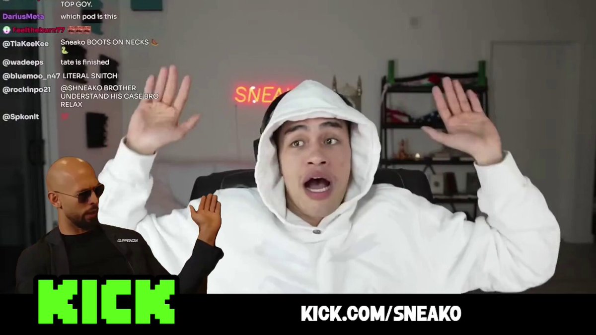 SNEAKO impersonates Andrew Tate snitching on him... 💀😭