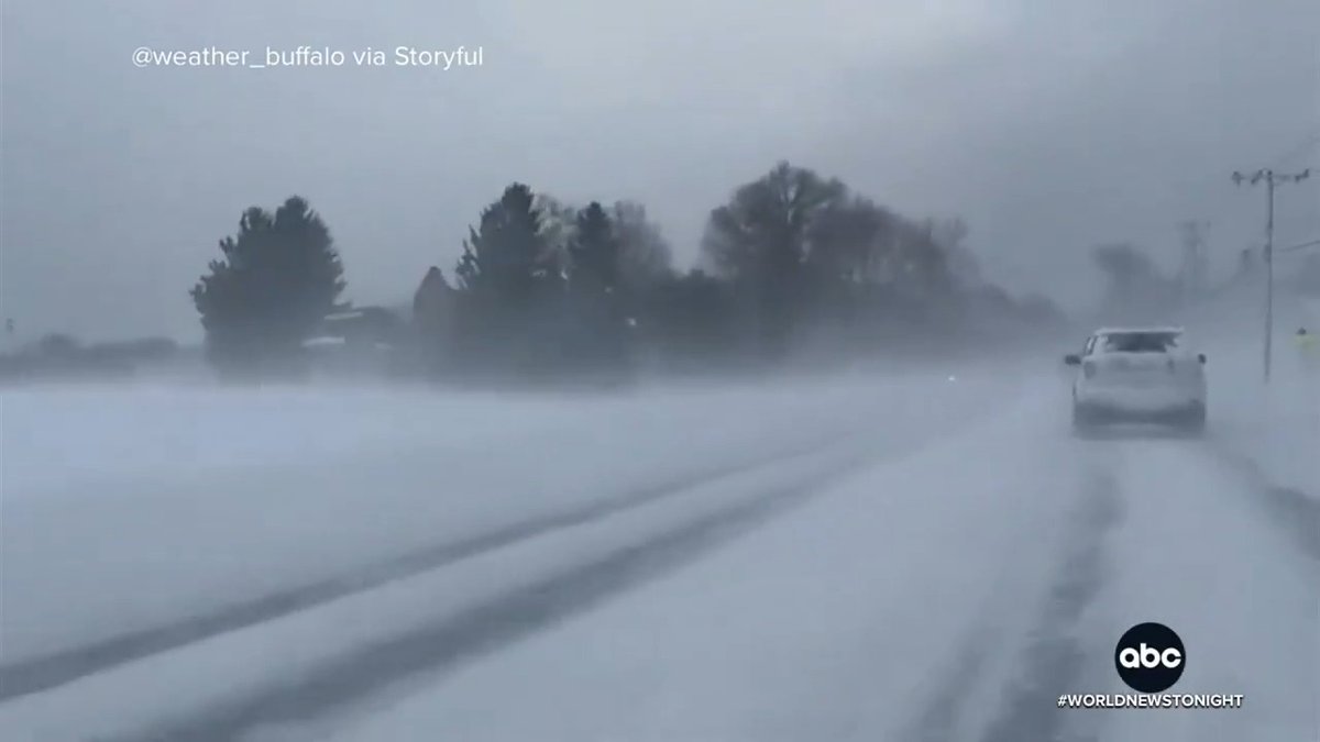 As life-threatening cold grips much of the U.S., firefighters in Michigan rescued three people, including a child, from a burning apartment in below-zero windchills. While lake-effect snow is causing whiteout conditions in areas. Stephanie Ramos reports.