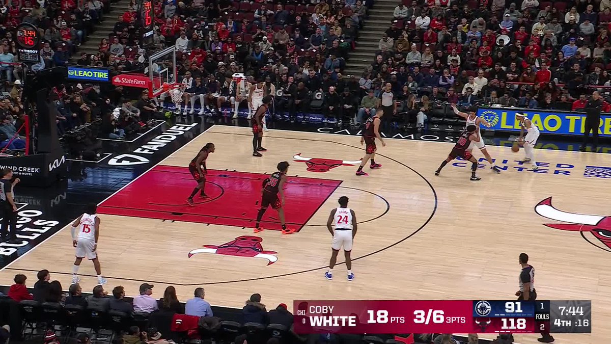 FOUR STRAIGHT THREES FOR COBY WHITE. whitecoby2 | Chicago Sports Network