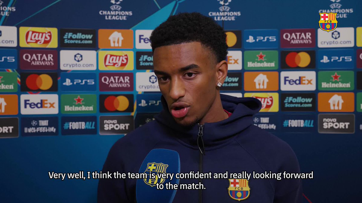 What did Balde say before #SlaviaBarça?