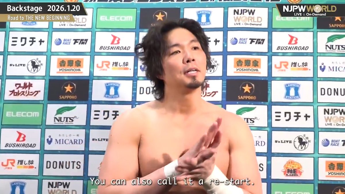 . Jake Lee #UNITEDEMPIRE Road to THE NEW BEGINNING (January. 20th, 2026) Backstage comments! Watch FREE|無料公開中 ⇒ From the profile URL|「NJPW WORLD」で検索 1/20(火) #njnbg のBSコメントを #NJPWWORLD で無料公開中! #NJPW