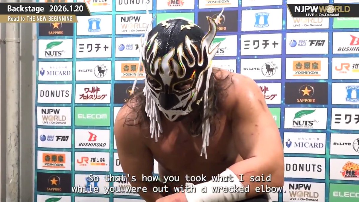 . EL DESPERADO Road to THE NEW BEGINNING (January. 20th, 2026) Backstage comments! Watch FREE|無料公開中 ⇒ From the profile URL|「NJPW WORLD」で検索 1/20(火) #njnbg のBSコメントを #NJPWWORLD で無料公開中! #NJPW