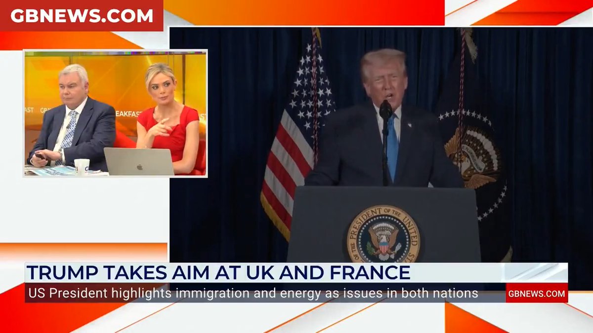 'I would take no nonsense from him! I don't care who he is, he gets away with murder.' Eamonn Holmes outlines the approach he would take to 'dealing' with Donald Trump. 📺 Freeview 236, Sky 512, Virgin 604 Become a Friend of GB News: