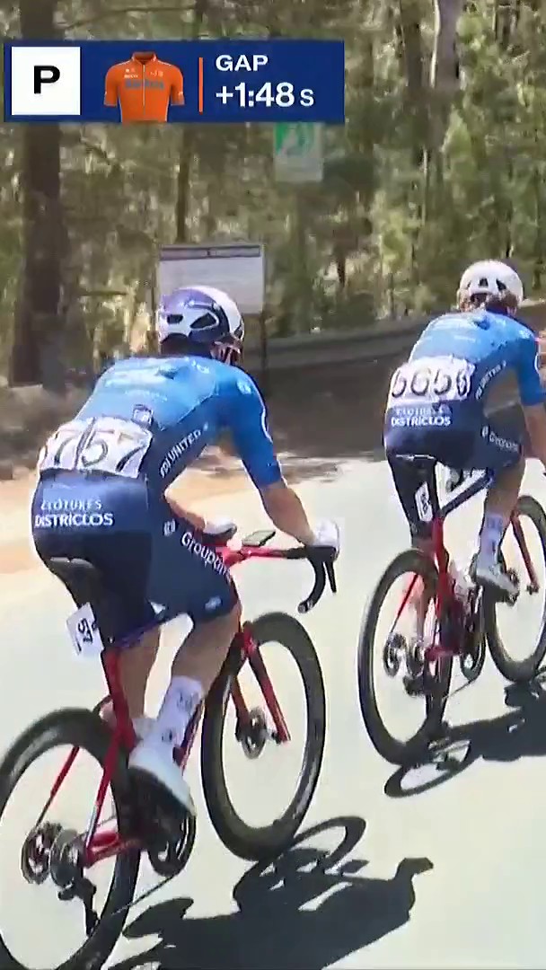 #TourDownUnder 🦘 / 🇫🇷 Guillaume Martin (GFC) était présent dans l’échappée du jour. Il a pris 6s de bonification et refait une partie de son retard dû à sa mauvaise performance lors du prologue.
