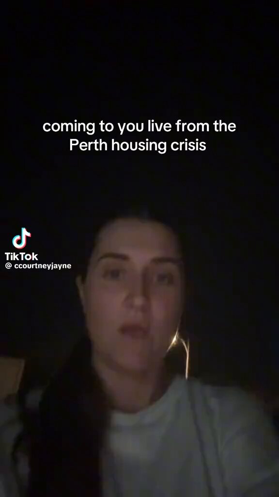 People are camping on land to wait for blocks of land to go on sale in Perth. The housing crisis in Perth is wild and it’s driving property prices through the roof! #ausbiz #Auspol2026