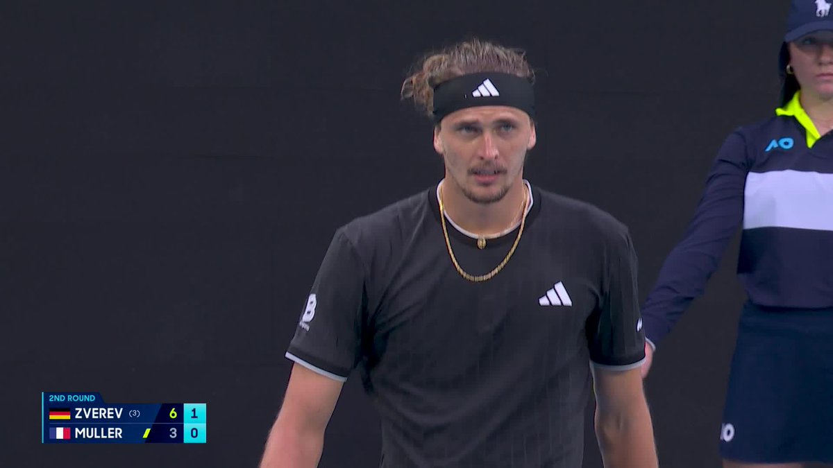 Blink and you'll miss it 💨 Zverev lighting up John Cain Arena. Wide World of Sports • ESPN • TNT Sports • WOWOWテニス • #AO26
