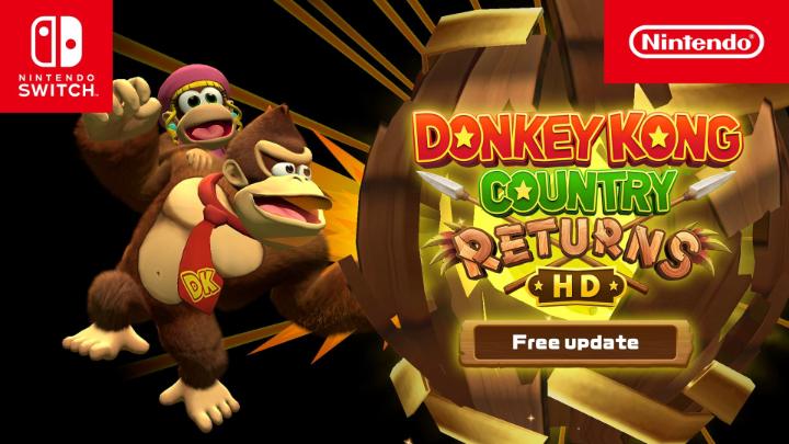 Swing into action as Dixie Kong in the free update rolling into #DonkeyKong Country Returns HD! Plus, race through high-speed versions of each level in Turbo Attack, with additional enhancements for players on #NintendoSwitch2. Check it out 👇