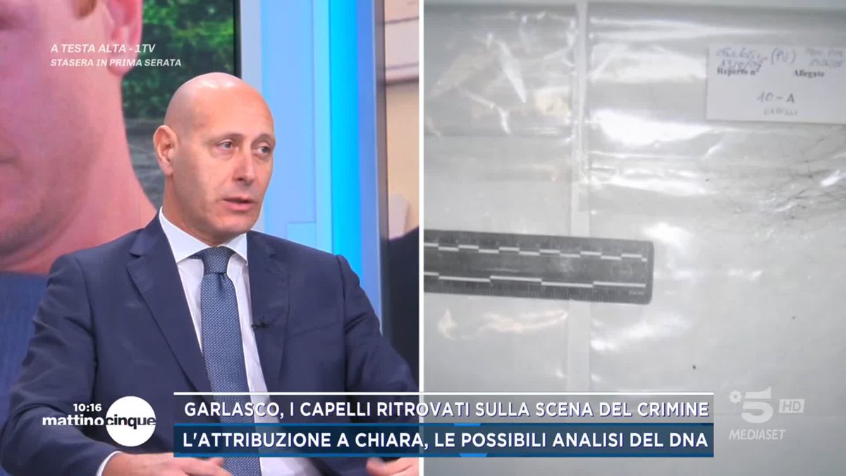 #Garlasco, l'analisi dei capelli trovati nel bagno di Chiara Poggi "non ci sono più" #Mattino5
