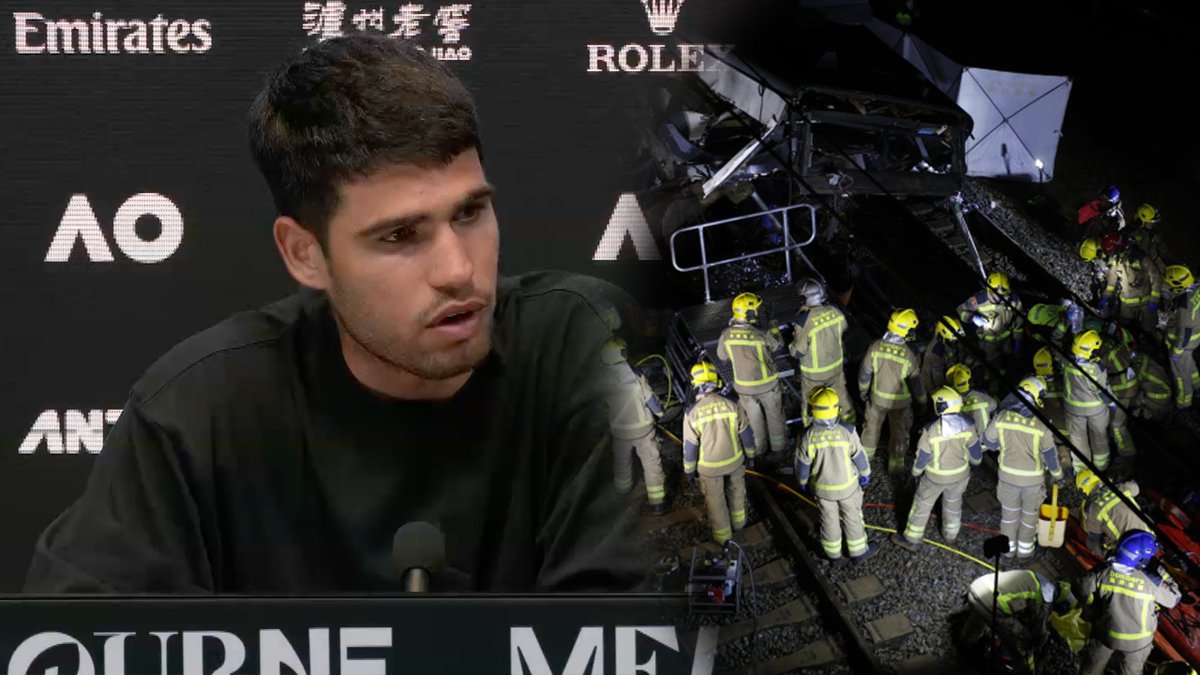 🙏🏼❤️🩹 El mensaje de Carlos Alcaraz sobre la tragedia de Adamuz que une a España entera #AusOpen | #AO2026