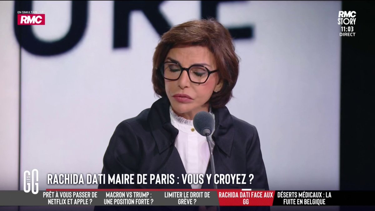 🎙️ Rachida Dati ن : "Moi, je veux une ville qui attire, pas une ville qu'on fuit !" 👉 "À Paris, il n'y a plus d'innovations, moins d'attractivité. On ne peut pas se résoudre à une ville qu'on fuit." #GGRMC