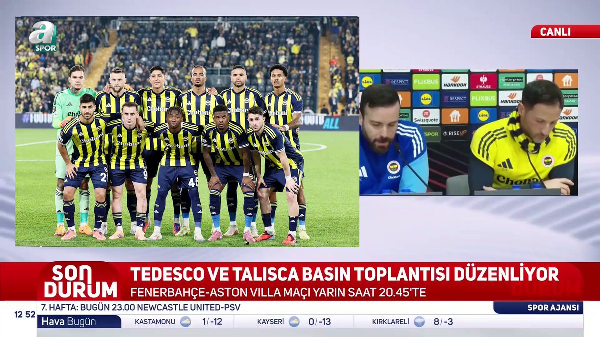 Domenico Tedesco: Aston Villa, attığı gollerin bazılarını duran top sonrası dönüşlerle alıp atıyor. Uzaktan şutlarda kaliteli bir takım. Tam anlamıyla tamamlanmış bir takım diyebiliriz. Biz de cesur olmak istiyoruz; saklanmamıza gerek yok.