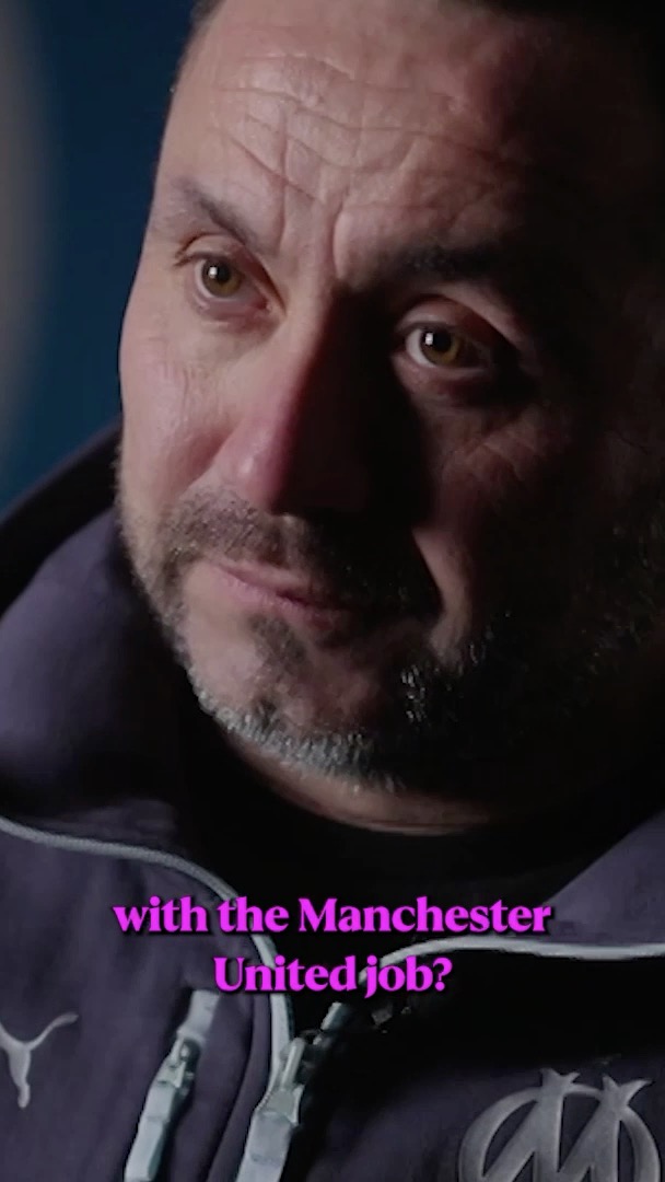Roberto de Zerbi responds to the links between him and the Manchester United job 👀🔴