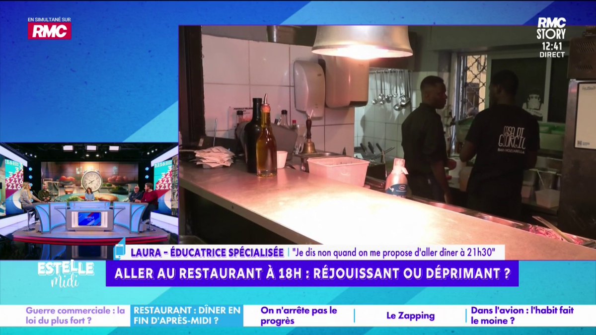 🍽️ Aller aux restaurants à 18h 📞 Laura : "J'ai refusé un repas avec des amis parce qu'il était à 21h30 ! J'invite les gens à la maison à 19h, ils arrivent tous vers 20h et je suis déjà crevée... Ils sont à peine arrivés que j'ai déjà envie qu'ils partent !" #EstelleMidi