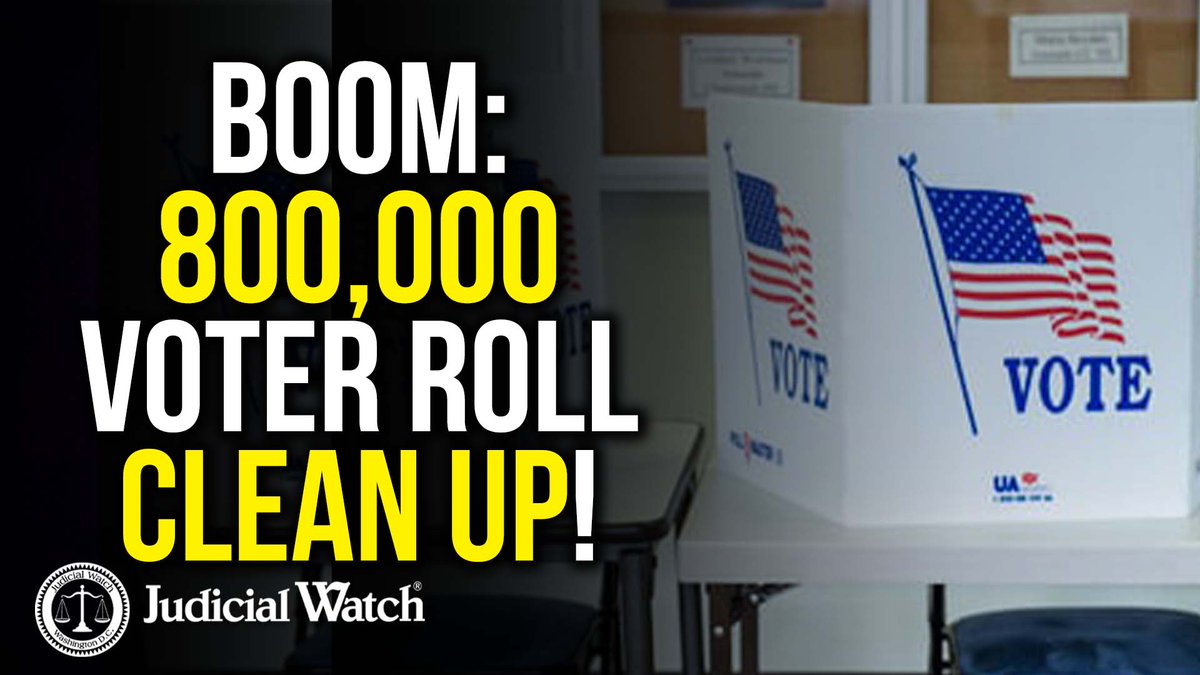 BOOM: Judicial Watch Forces Oregon to Clean Up 800,000 Dirty Voter Names from Rolls!