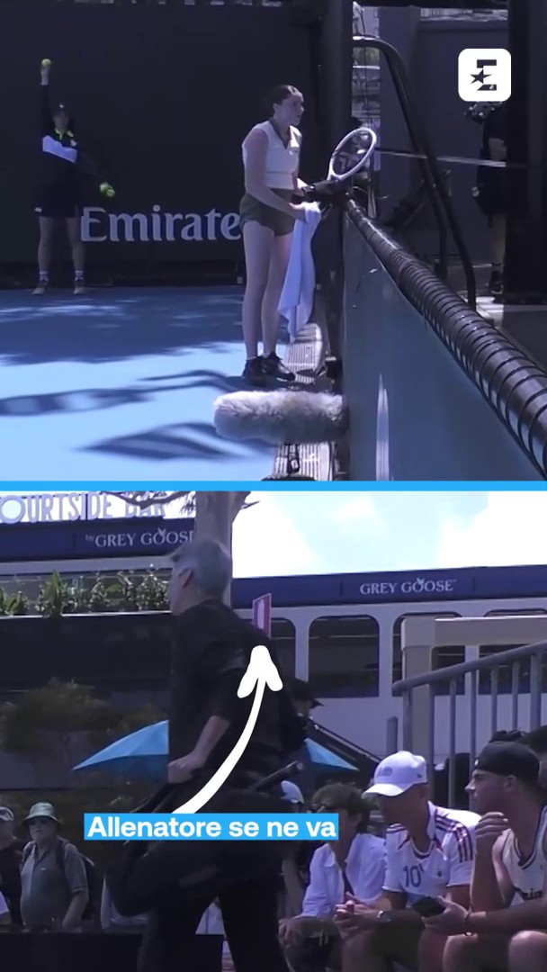 Elsa Jacquemot s’en pris à son coach, Simon Blanc, ancien entraîneur de son adversaire du jour, Yulia Putintseva Suite à cette remarque, son entraineur a décidé de quitter le court.