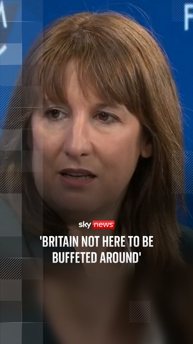 Speaking to Sky News in Davos ahead of Donald Trump's arrival at the World Economic Forum, the chancellor said her policies and approach in Davos would defend the British national interest. Paul Kelso spoke to Rachel Reeves