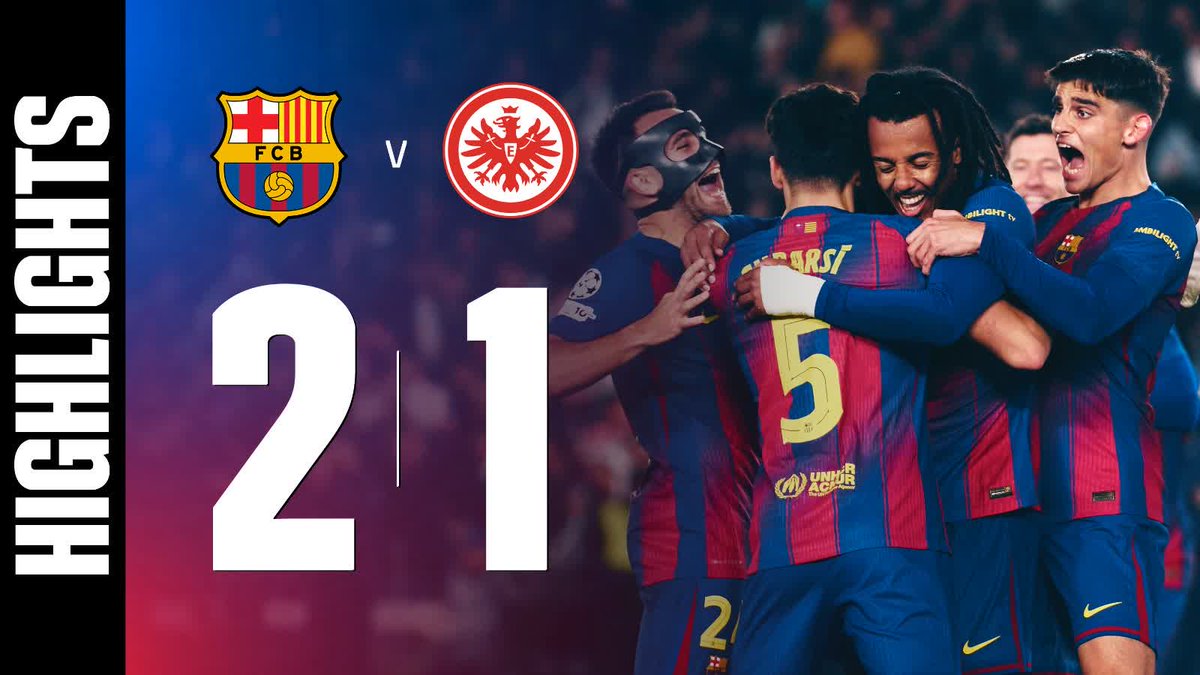 Barça 2⃣-1⃣ Frankfurt Our last Champions League game