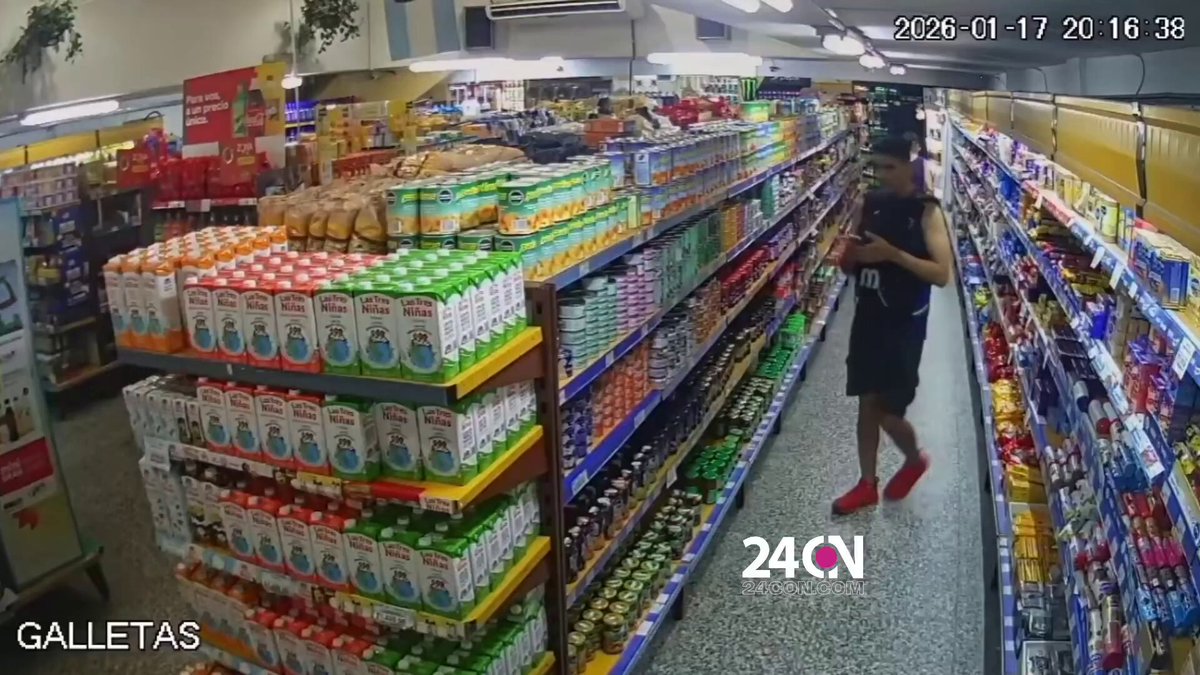 "Atún" Por este hombre que metió de un saque 30 latas de atún en la mochila.