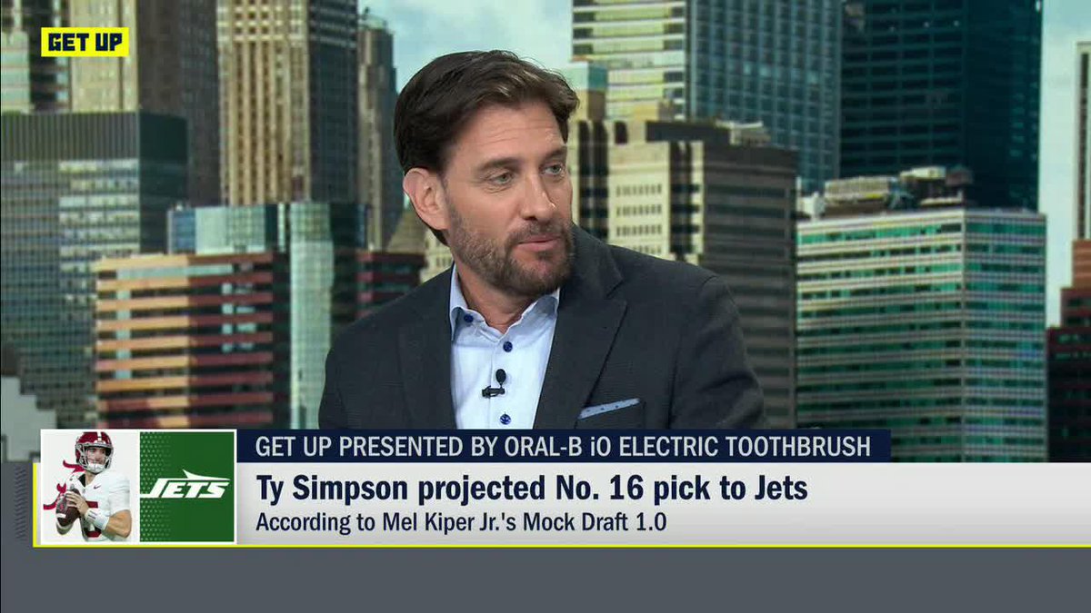 .Mel Kiper Jr. projects Ty Simpson to go to the Jets as the No. 16 pick in the NFL Draft ✍️