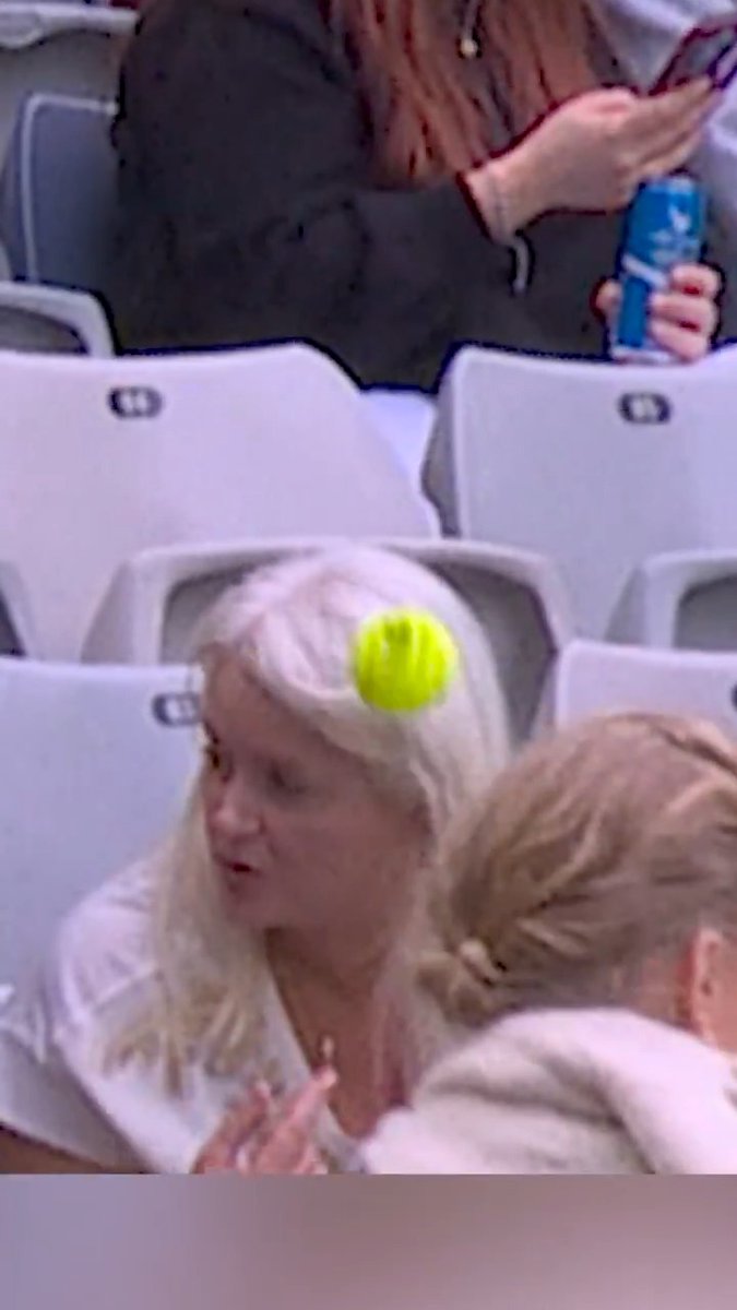 Eyes on the ball - even in the stands 😉 #AO26