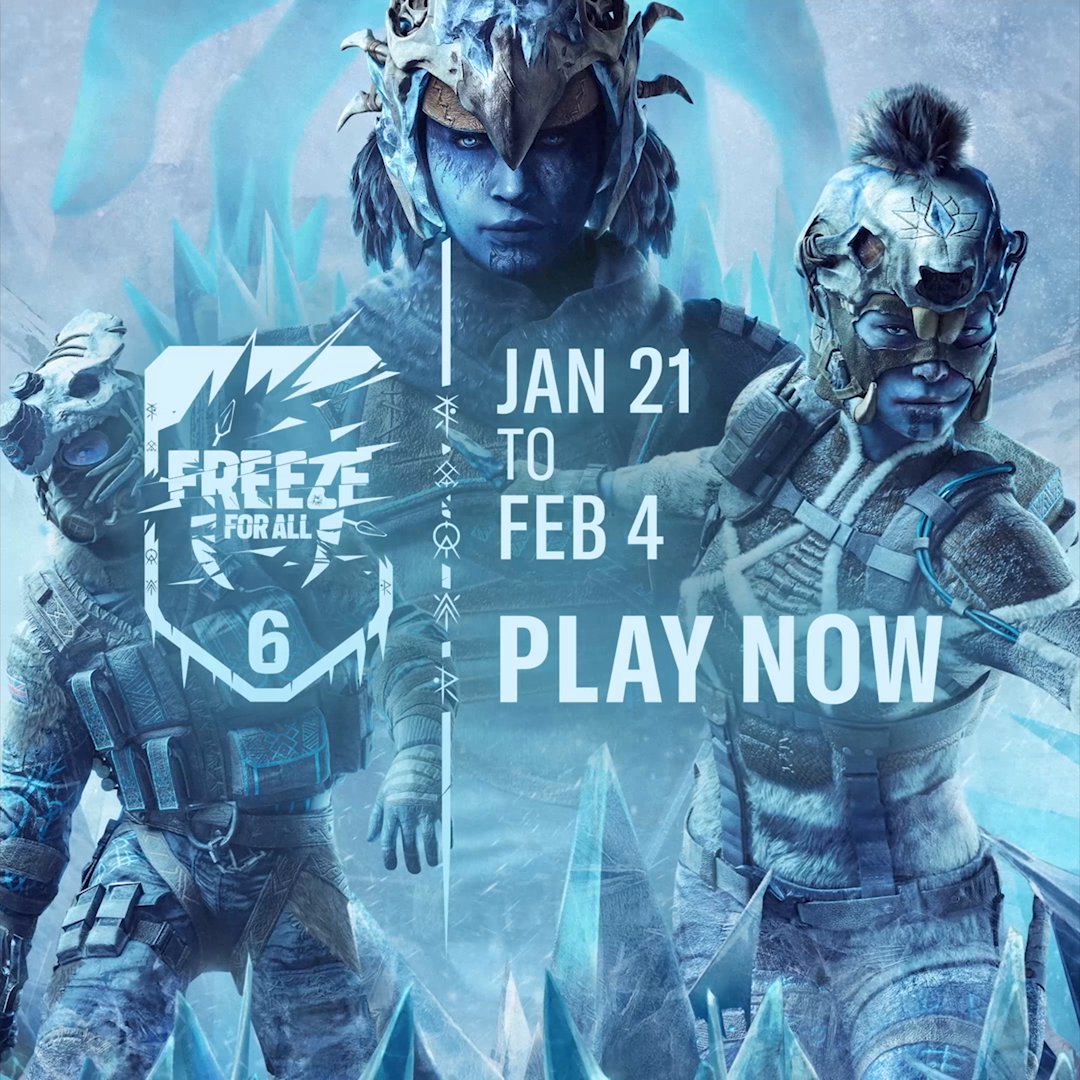 🧊 Freeze For All is live now until February 4 No friends, no teams. Don't let the cold of death slow you down.🥶 Log in now, to ascend in the freeze!❤️‍🔥