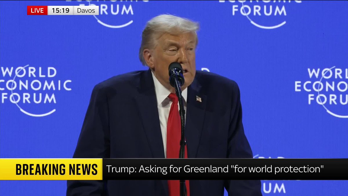 "They [Europe] have a choice - you can say yes, and we will be very appreciative. Or you can say no, and we will remember." President Trump spells out Europe's choice on Greenland. 📺 Sky 501, Virgin 602