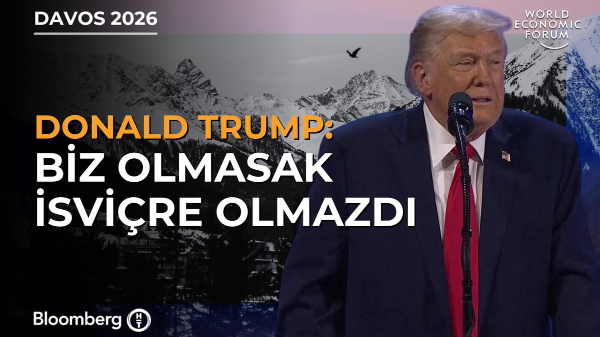 #BHTDavos26 | ABD Başkanı Donald Trump, Davos'ta konuşuyor: 📍 İsviçre'ye %30 oranında tarife uyguladık, kıyamet koptu. Başbakanı arayıp "hayır, yapamazsınız" dedi. Benimle yanlış konuştu, tarifeleri %39 çıkardım. 📍 İsviçre, sırtımızdan 41 milyar dolar kazanıyor. Biz olmasak İsviçre olmazdı.