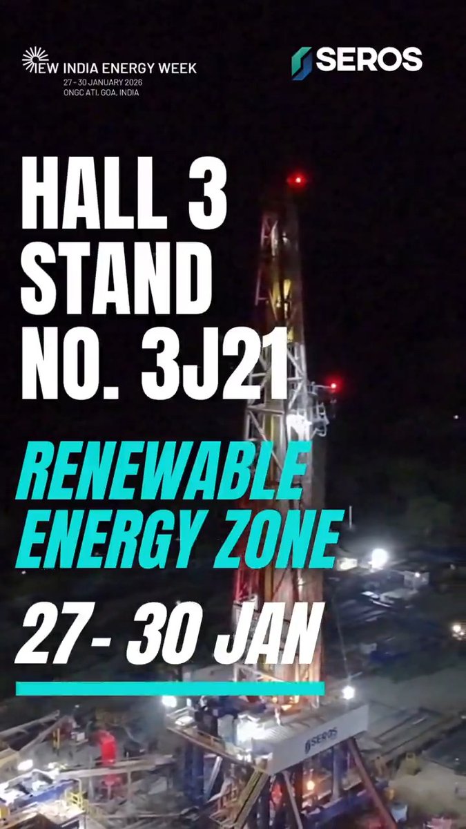 We’re heading to IndiaEnergyWeek 2026 from 27–30 January. We will be at the Oil and Natural Gas Corporation Limited (ONGC) ATI Goa. Join us as we connect with industry leaders, spark meaningful conversations, and explore the opportunities shaping the future of energy. #TeamSeros #IndiaEnergyWeek Ashish Liladhar Agarwal