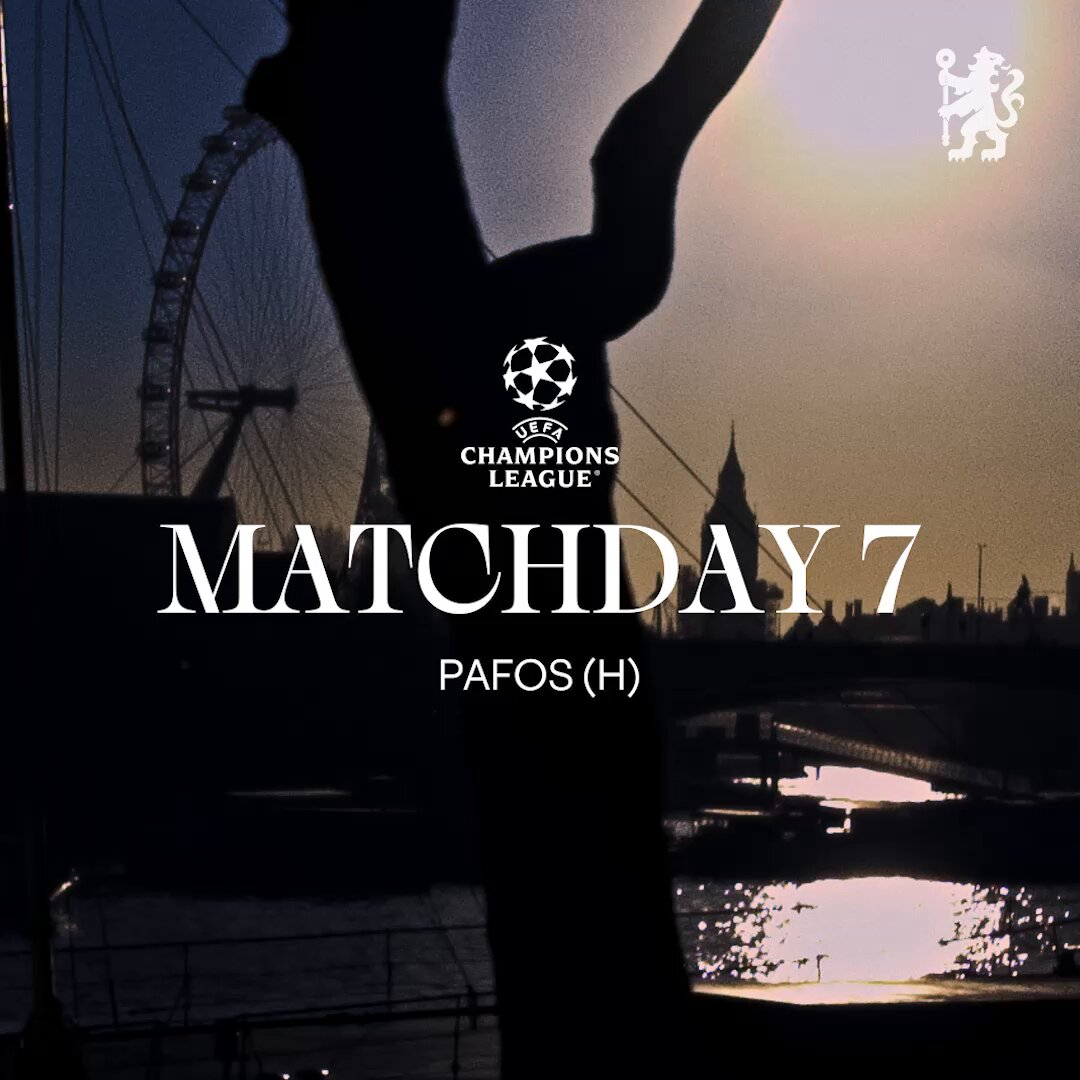 Ready to host Pafos, the 66th different opponent we’ve faced in the Champions League. ✨ #CFC | #UCL