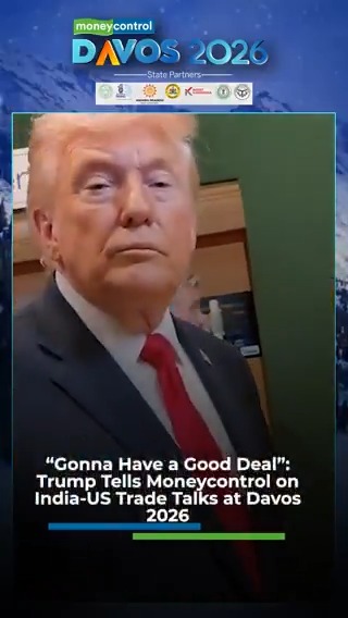 🚨🚨 Moneycontrol Mega Exclusive | "I have great respect for your Prime Minister. He’s a fantastic man and a friend of mine… We are going to have a good deal." ~ US President Donald Trump tells Chandra R. Srikanth on the sidelines of #Davos2026, expressing optimism over an India-US trade deal. #IndiaUS #TradeDeal #Trump #WEF2026 #Moneycontrol #Davos #DonaldTrump #IndiaUS