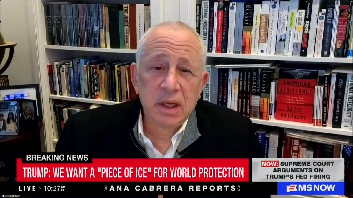 Guest: This visit to Davos has been a fiasco. What we are watching is the breakdown of an Atlantic alliance that has been the foundation of international peace for 80 years. You don't get over the kind of insults he's offered. I do not think we are going to go back to the kind of alliance that we have had.