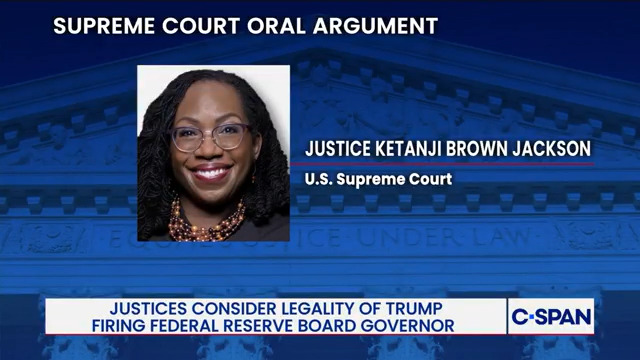 Justice Jackson asks if a Truth Social post is sufficient notice of a firing. Attorney Paul Clement: "As a practical matter, in most circumstances, the president puts it on Truth Social, most people, most of the time are going to consider that to be notice."