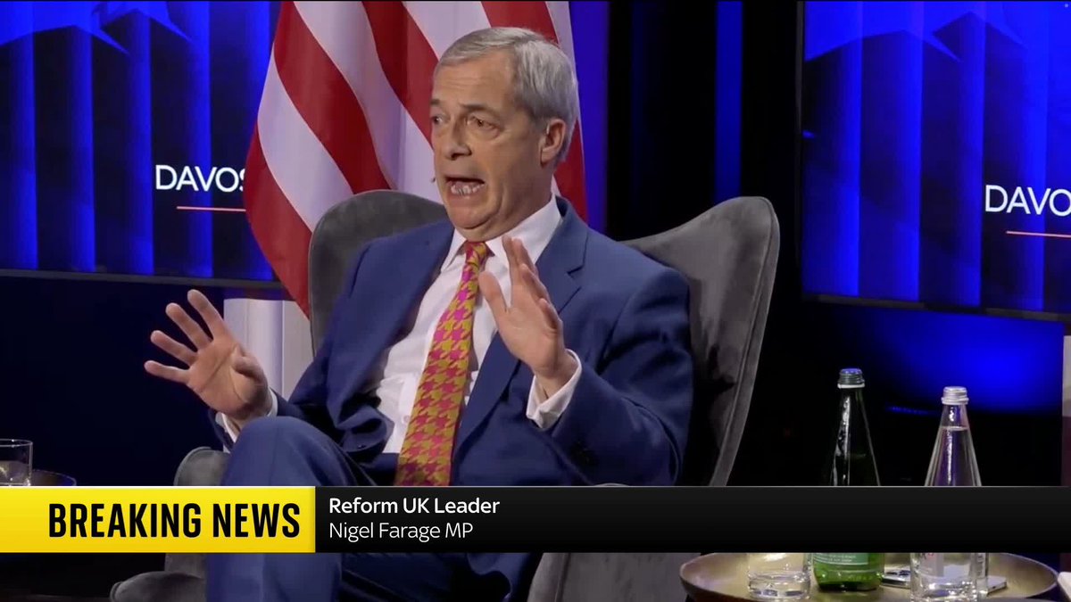 Reform UK leader Nigel Farage says he is "delighted" that Donald Trump has done everything he can to "torpedo" the Chagos Islands deal. He also addresses Mr Trump's threats over Greenland. Latest ➡️ 📺 Sky 501, Virgin 602, Freeview 233 and YouTube
