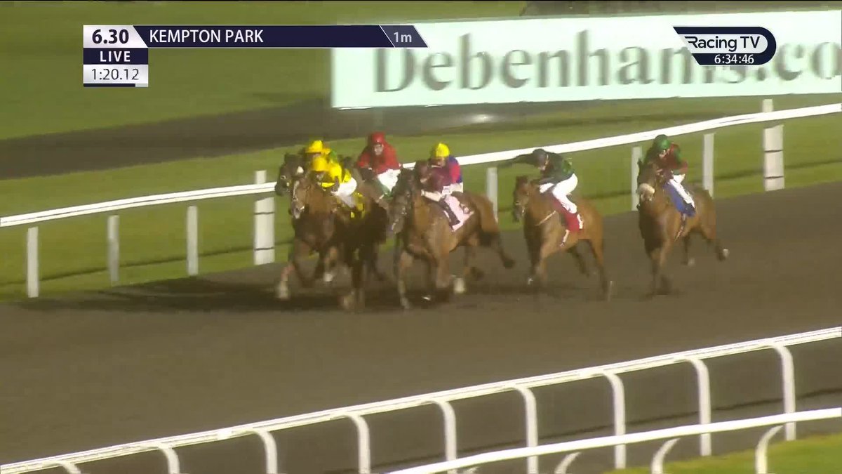Another winner for Harry Joe Davies this evening as he guides High On Hope to victory for Mick Appleby Racing 💥 Unibet Racing | Kempton Park Racecourse