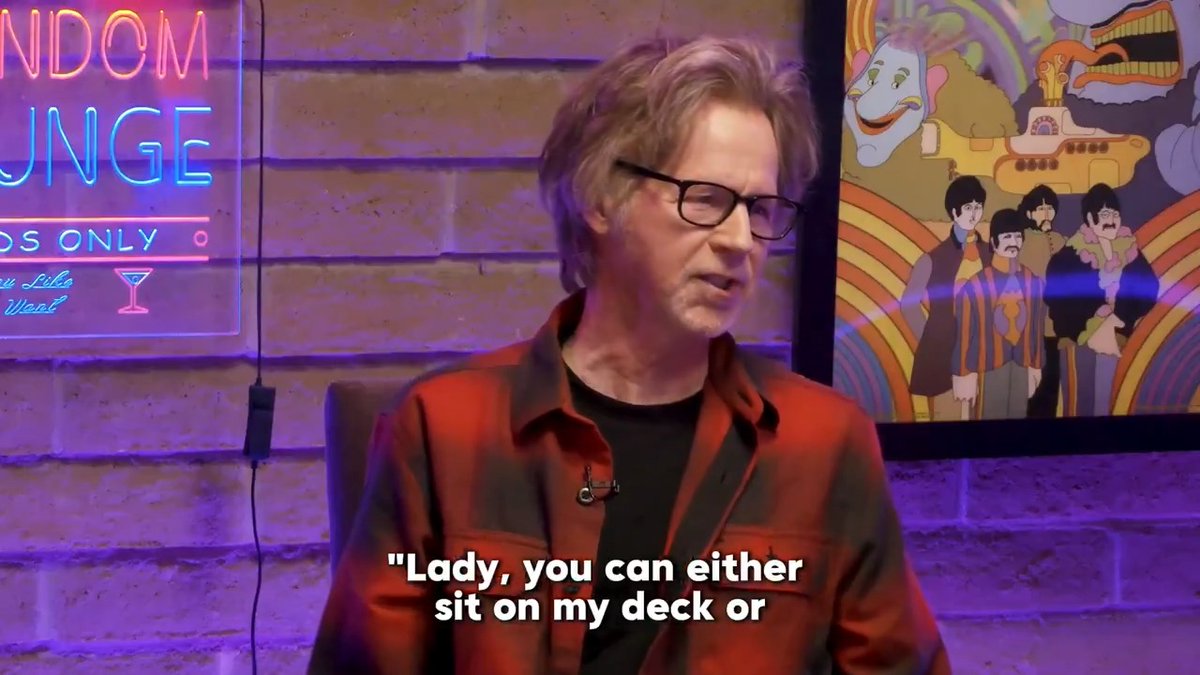 .@DanaCarvey & David Spade at Club Random with Bill Maher!