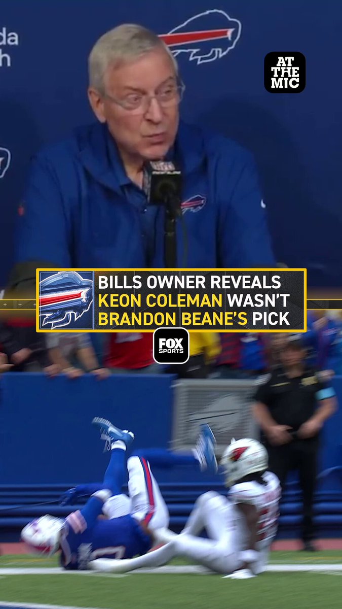 Bills owner Terry Pegula gave some insight on who pushed to draft Keon Coleman ⬇️