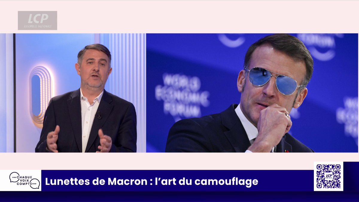 Un œil malade, une image qui vacille… et des lunettes qui changent tout. Laurent Guimier raconte comment Emmanuel Macron a transformé un pépin de santé en coup de com’ avec ses lunettes de soleil “aviateur” #ChaqueVoix