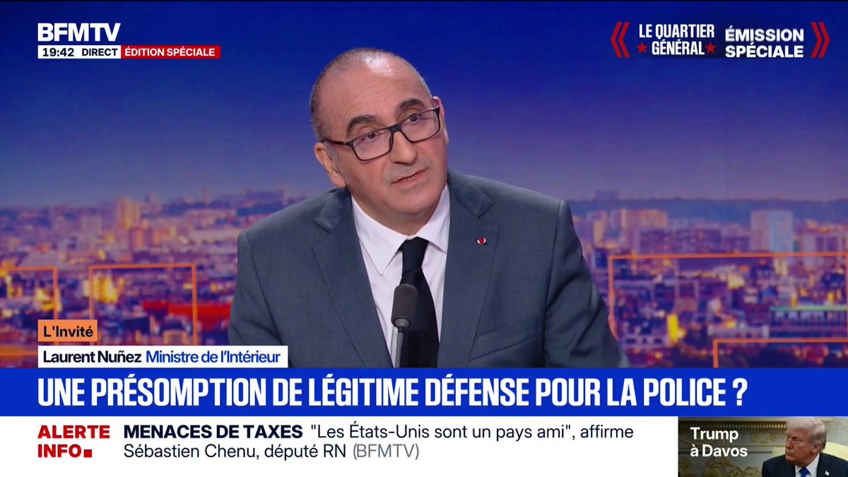 Nuñez veut un permis de tuer pour les policiers Tout va bien