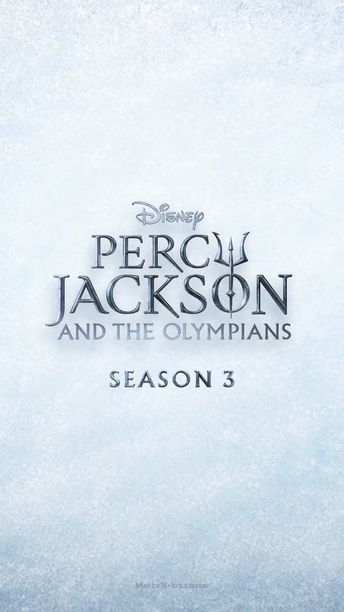 First look at #PercyJacksonAndTheOlympians: Season 3 - premiering this year on Disney+.