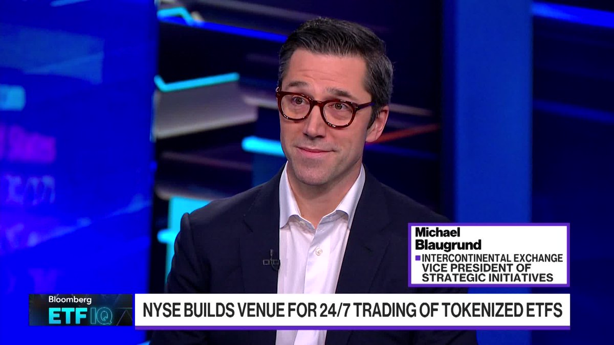 The NYSE 🏛 is using blockchain technology and tokenization to build a new trading venue. ICE VP of Strategic Initiatives Michael Blaugrund talks about how this will enable around-the-clock trading for stocks, ETFs, and new asset classes